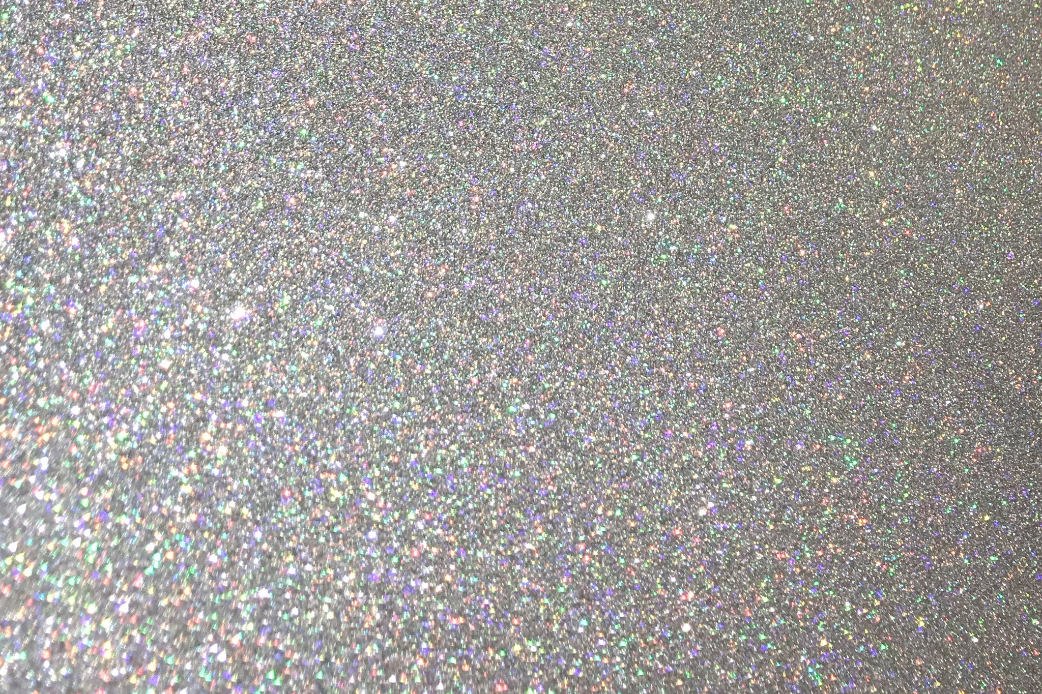 Hologram Silver Glitter Flake Roll - 20"x5’