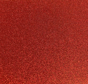 Harvest Red Glitter Roll 20”x5’