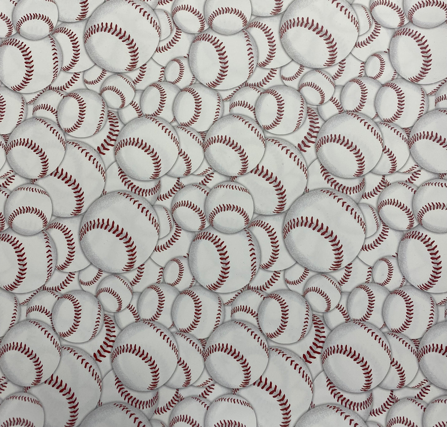 Baseballs Pattern HTV Sheet 12"x20"