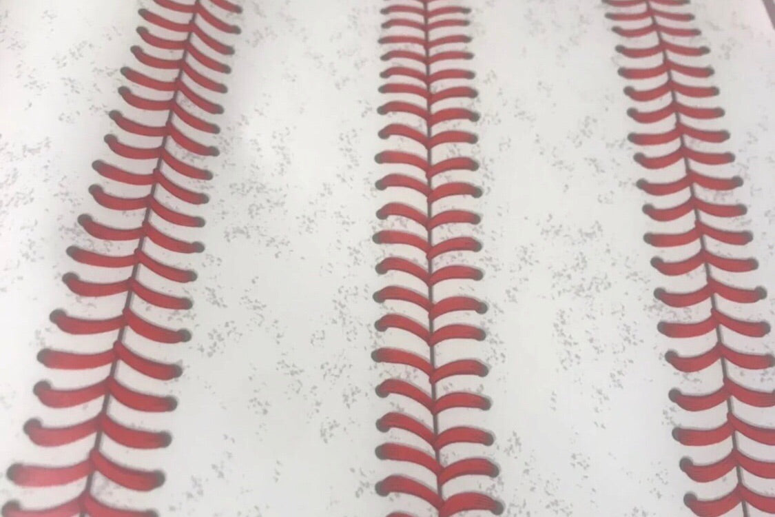 Stitch Stripe Baseball Pattern HTV Roll 20"x3'